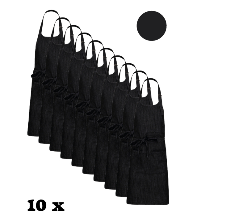 10 Horecaschorten "Black Denim"