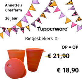 Tupperware - Rietjesbekers (2)