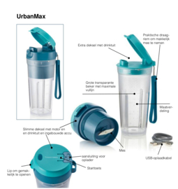 Tupperware - Urban Max Draadloze blender