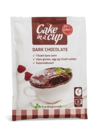Cake in a cup chocolade