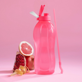 Tupperware - NIEUW Eco+ Fles 2 ltr met rietje