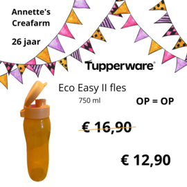 Tupperware - Eco fles Easy II 750 ml