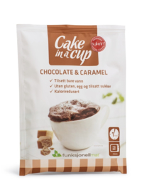 Cake in a cup chocolade & karamel (niet leverbaar)