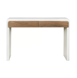 VERONA - console 2 lades - kalkpleister - L 120 x W 40 x H 80 cm - gebroken wit