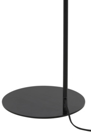 Vloerlamp 45x28x160 cm RAKEL mat zwart+smoke