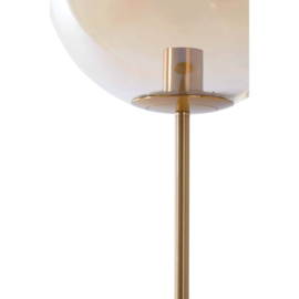 Vloerlamp Ø30x160 cm MEDINA glas amber+goud