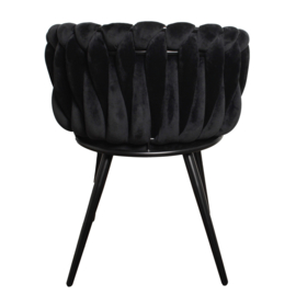 Wave Chair Velvet Black