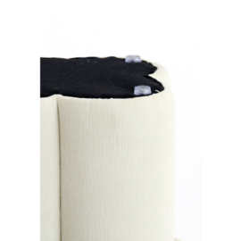 Poef Ø42x43 cm CURTEA crème