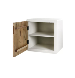 VERONA - rek 1 deur - kalkpleister - L 60 x W 50 x H 60 cm - gebroken wit