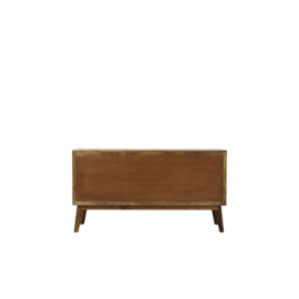 Kast 152x40x80 cm ESPITA hout olie bruin