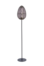 Vloerlamp Ø34x165 cm YAELLE antiek brons+mat zwart