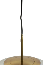 Hanglamp Ø48 cm MEDINA antiek brons+glas helder