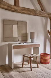 VERONA - console 2 lades - kalkpleister - L 120 x W 40 x H 80 cm - gebroken wit