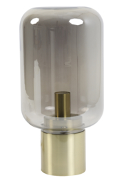 Tafellamp Ø22x43,5 cm ARTURAN smoke glas+brons