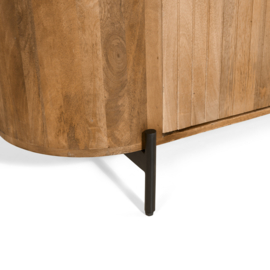 Mokka Wandkast licht bruin 115x40x151cm