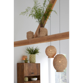 Hanglamp Ø45x53 cm CORYP palmblad naturel