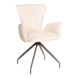 Vetus Dining Chair Cream with arms Legacy 15 - PTMD Collection