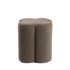 Poef 38x38x45 cm NALANI donker bruin