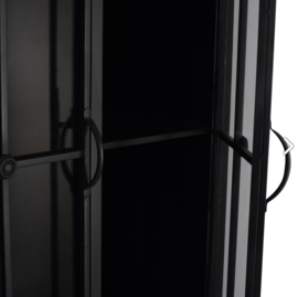 PTMD- Cave Black iron cabinet high