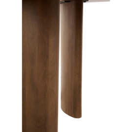 Eettafel 240x100x76 cm AYMARA hout donker bruin
