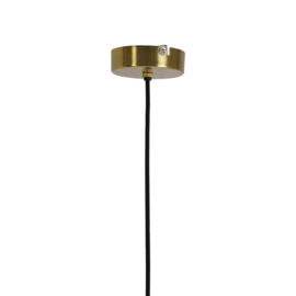 Hanglamp Ø40x17 cm PLEAT glas helder+goud