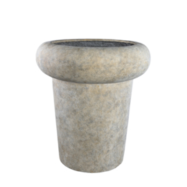 Megga Brown grote geborstelde cement pot