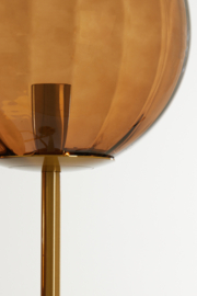 Vloerlamp 4L E14 42x20x182 cm MAGDALA glas bruin+goud