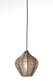 Hanglamp Ø27x29,5 cm ALVARO antiek brons