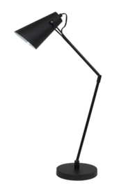 Bureaulamp 76,5x18x89,5 cm BORRE mat zwart/glans wit