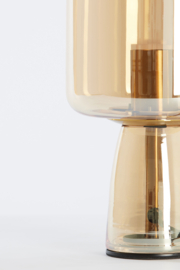 Tafellamp Ø16x32 cm LOTTA glas amber+goud
