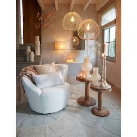Hanglamp Ø45x45 cm RILANA mat beige