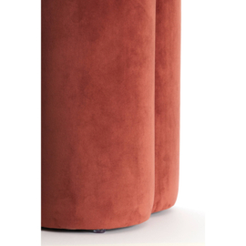 Poef 38x38x45 cm NALANI bordeaux