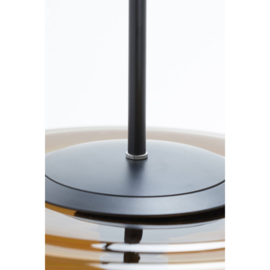 Hanglamp Ø45x48 cm MISTY glas bruin+mat zwart