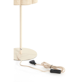 Tafellamp Ø20x70 cm FRINGE naturel+crème