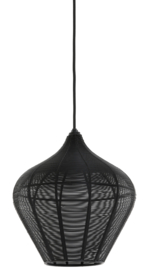 Hanglamp Ø27x29,5 cm ALVARO mat zwart