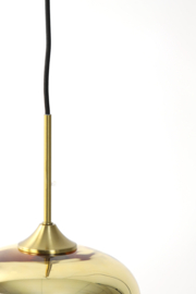 Hanglamp Ø23x18 cm MAYSON glas goud-helder+goud