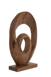 Ornament 40x14x60 cm RANDA hout donker bruin