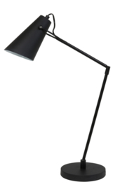 Bureaulamp 76,5x18x89,5 cm BORRE mat zwart/glans wit