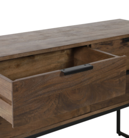 Light & Living - Side table 120x40x80 cm MEAVE hout donker bruin