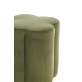 Poef 38x38x45 cm NALANI olijf groen