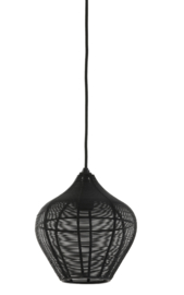 Hanglamp Ø20x22 cm ALVARO mat zwart