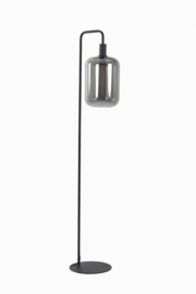 Vloerlamp 35,5x28x155 cm LEKAR zwart+smoke glas hoog