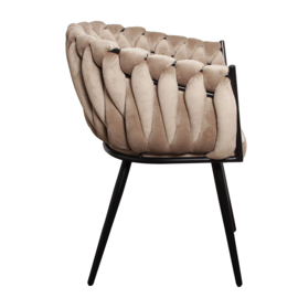 Wave Chair Velvet Sand