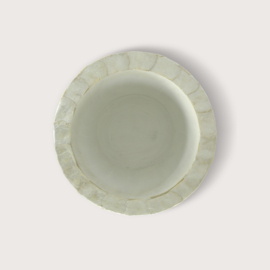 Pot Capiz Parelmoer Wit D44 H122