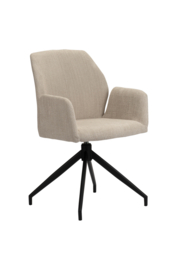 Eetkamerstoel Storm Beige Roterend