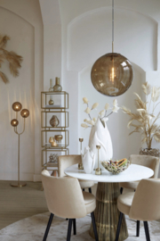 Vloerlamp 3L E14 38x20x162 cm MAGDALA glas bruin+goud