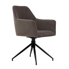 Eetkamerstoel Tess – Velvet Grijs (Set van 2)