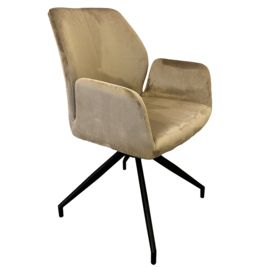 Storm Rotating Chair Sand Velvet