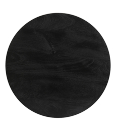 Bijzettafel Ø50x55 cm BICABA hout zwart