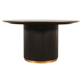Xelle Black dining table 150x150 cm